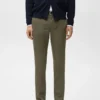 Pantalon chino slim en sergé Barna Pantalon chino slim en sergé Barna