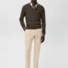 Pantalon chino slim en sergé Barna Pantalon chino slim en sergé Barna