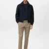 Pantalon chino slim en sergé Barna Pantalon chino slim en sergé Barna