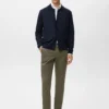 Pantalon chino slim en sergé Barna Pantalon chino slim en sergé Barna