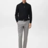 Pantalon chino slim en sergé Barna Pantalon chino slim en sergé Barna
