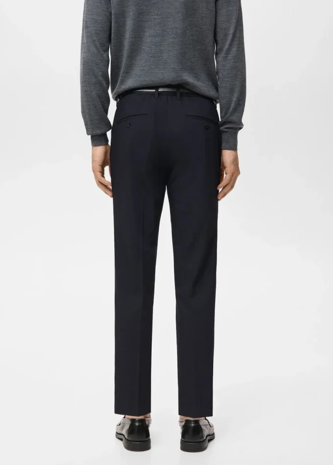 Pantalon chino slim en sergé Barna Pantalon chino slim en sergé Barna