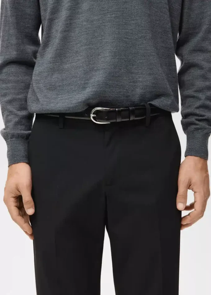 Pantalon chino slim en sergé Barna Pantalon chino slim en sergé Barna