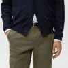 Pantalon chino slim en sergé Barna Pantalon chino slim en sergé Barna