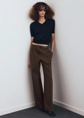 Pantalon combiné avec ceinture