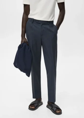 Pantalon court fuselé en coton Pantalon court fuselé en coton