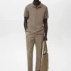 Pantalon court fuselé en coton Pantalon court fuselé en coton