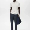 Pantalon court fuselé en coton Pantalon court fuselé en coton