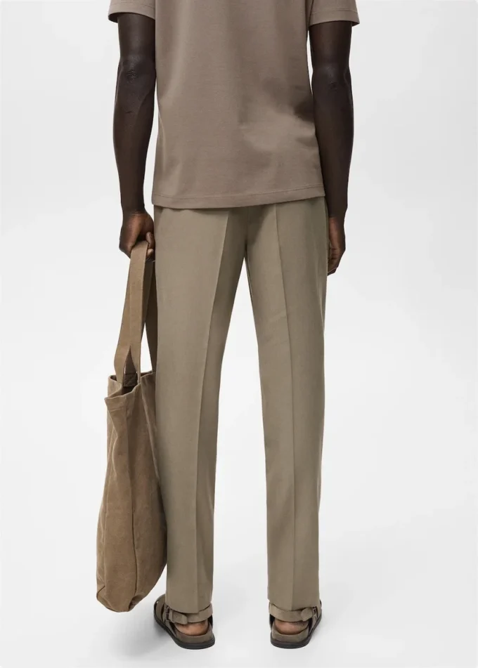 Pantalon court fuselé en coton Pantalon court fuselé en coton