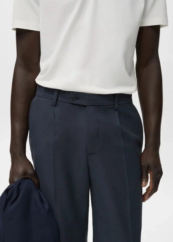 Pantalon court fuselé en coton Pantalon court fuselé en coton