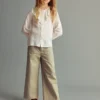 Pantalon culotte à fleurs