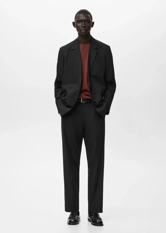 Pantalon de costume Boston coupe classique Pantalon de costume Boston coupe classique