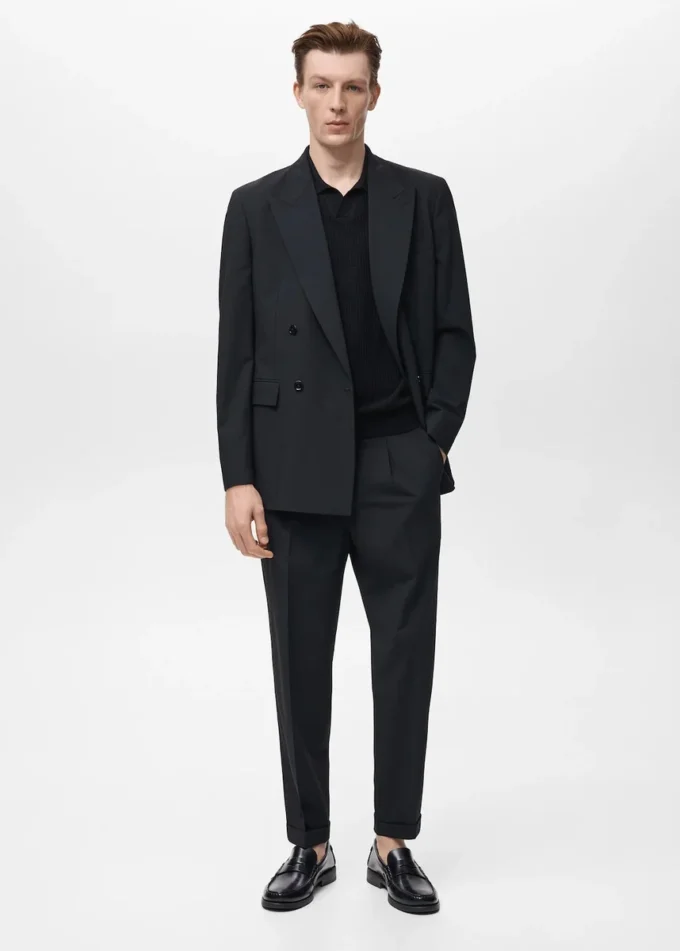 Pantalon de costume Boston coupe classique Pantalon de costume Boston coupe classique