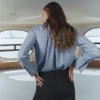 Pantalon de costume à carreaux plissé Pantalon de costume à carreaux plissé