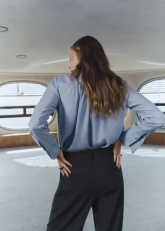 Pantalon de costume à carreaux plissé Pantalon de costume à carreaux plissé