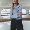 Pantalon de costume à carreaux plissé Pantalon de costume à carreaux plissé