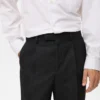 Pantalon de costume coupe classique à pinces Pantalon de costume coupe classique à pinces