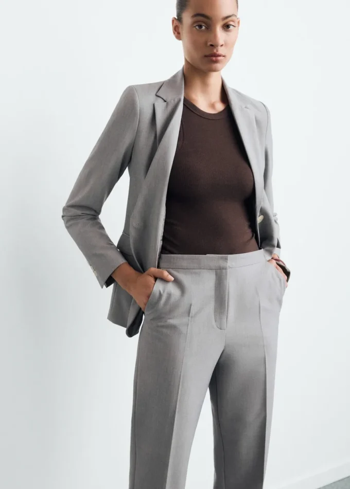 Pantalon de costume droit Pantalon de costume droit