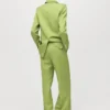 Pantalon de costume droit en lin mélangé Pantalon de costume droit en lin mélangé