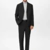 Pantalon de costume droit à pinces Pantalon de costume droit à pinces