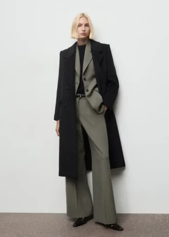 Pantalon de costume droit à pinces Pantalon de costume droit à pinces