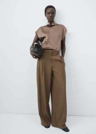 Pantalon de costume droit à pinces Pantalon de costume droit à pinces