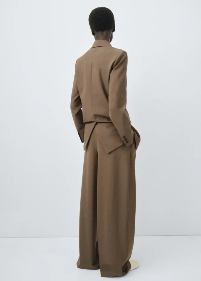 Pantalon de costume droit à pinces Pantalon de costume droit à pinces