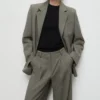 Pantalon de costume droit à pinces Pantalon de costume droit à pinces