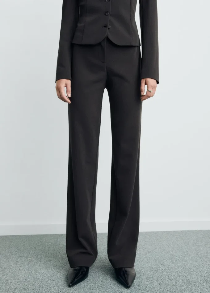 Pantalon de costume droit sans coutures Pantalon de costume droit sans coutures