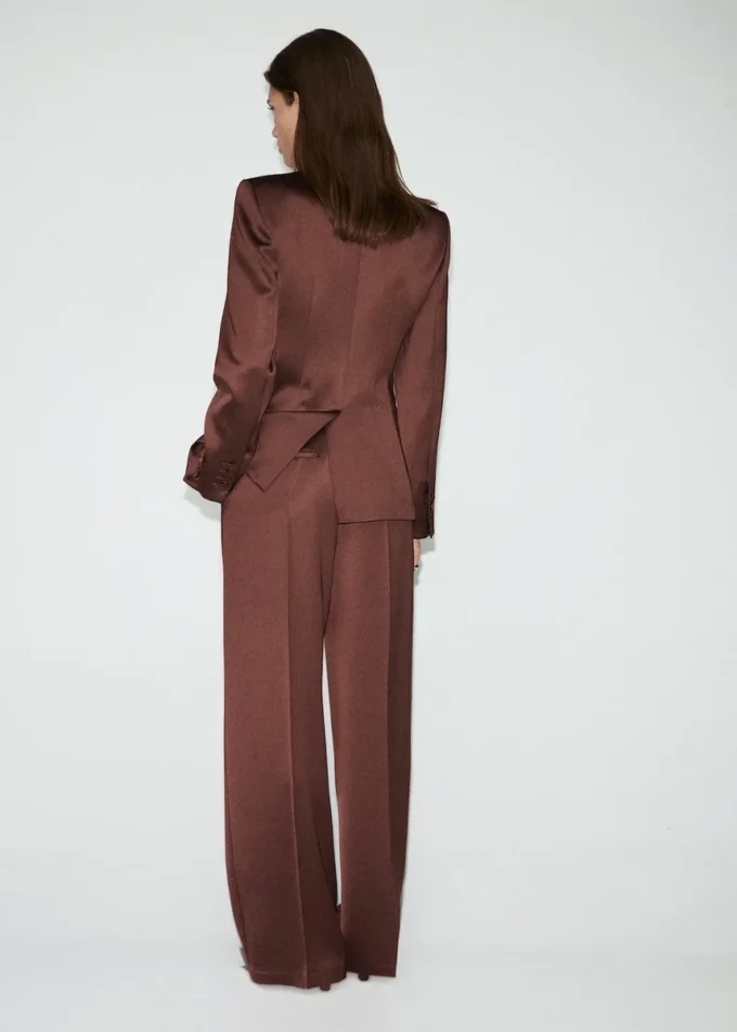 Pantalon de costume en satin Pantalon de costume en satin