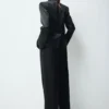 Pantalon de costume en satin Pantalon de costume en satin