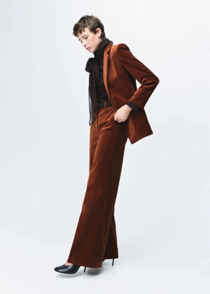 Pantalon de costume en velours Pantalon de costume en velours