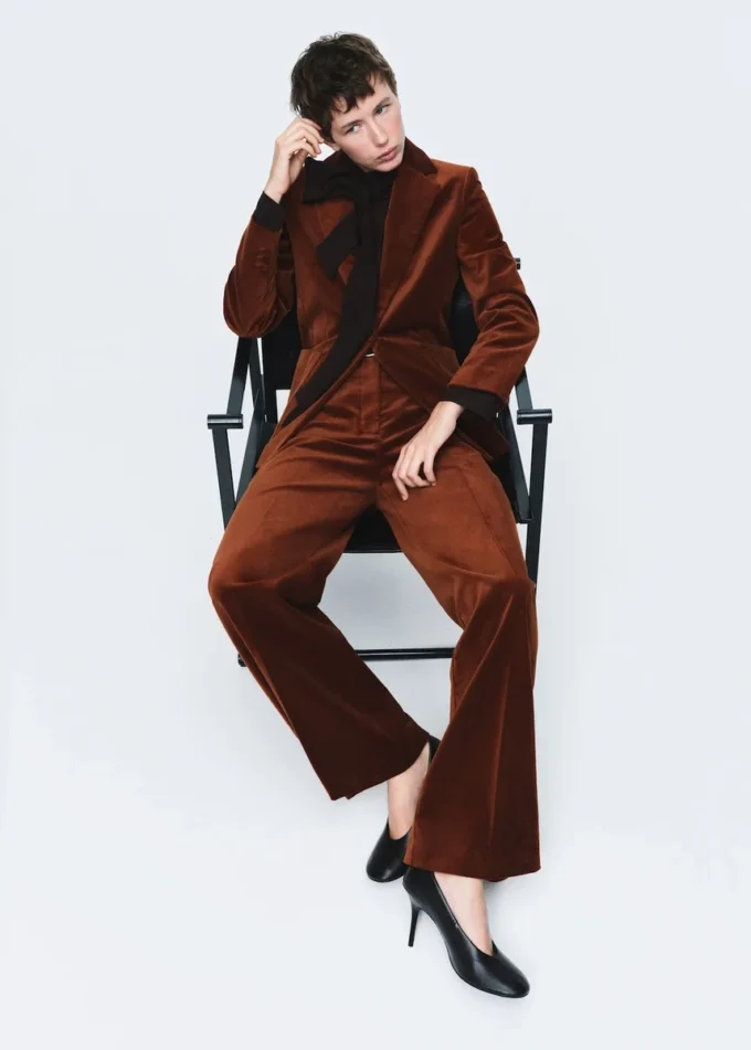 Pantalon de costume en velours Pantalon de costume en velours
