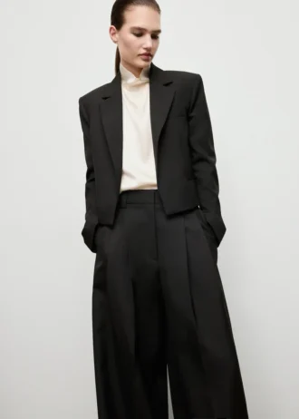 Pantalon de costume à jambes larges et plis Pantalon de costume à jambes larges et plis
