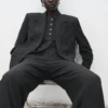Pantalon de costume à pinces Pantalon de costume à pinces