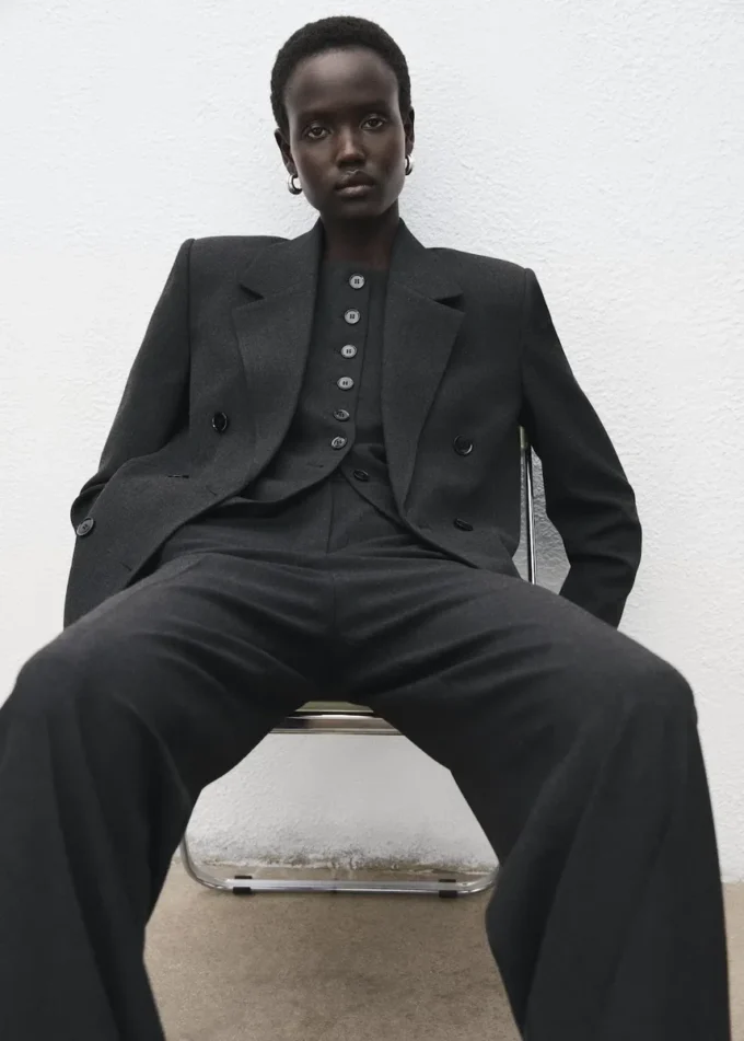 Pantalon de costume à pinces Pantalon de costume à pinces