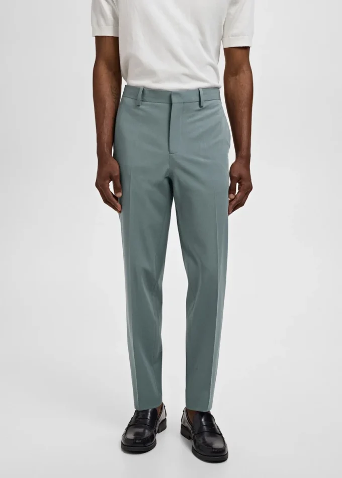 Pantalon de costume super slim-fit en tissu stretch Pantalon de costume super slim-fit en tissu stretch