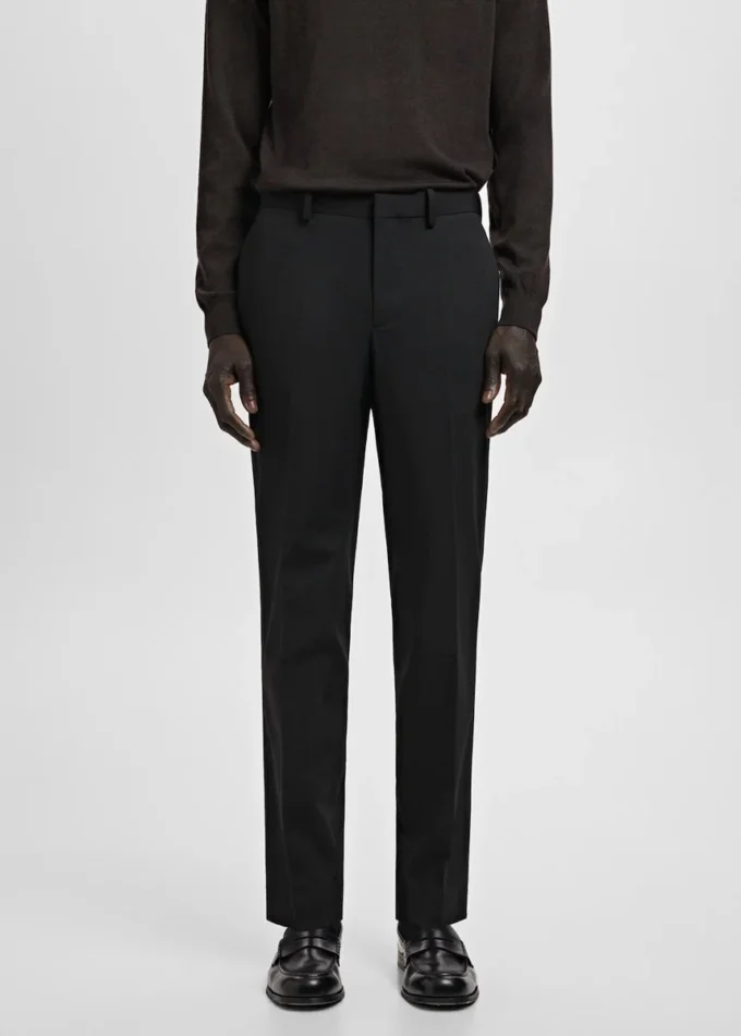 Pantalon de costume super slim-fit en tissu stretch