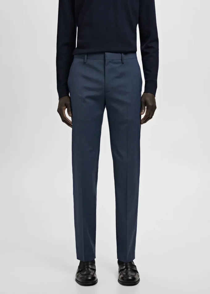 Pantalon de costume super slim-fit en tissu stretch