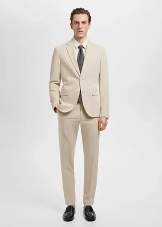Pantalon de costume super slim-fit en tissu stretch Pantalon de costume super slim-fit en tissu stretch