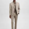 Pantalon de costume super slim-fit en tissu stretch Pantalon de costume super slim-fit en tissu stretch