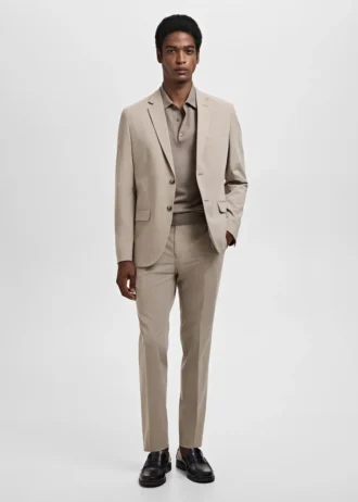 Pantalon de costume super slim-fit en tissu stretch Pantalon de costume super slim-fit en tissu stretch