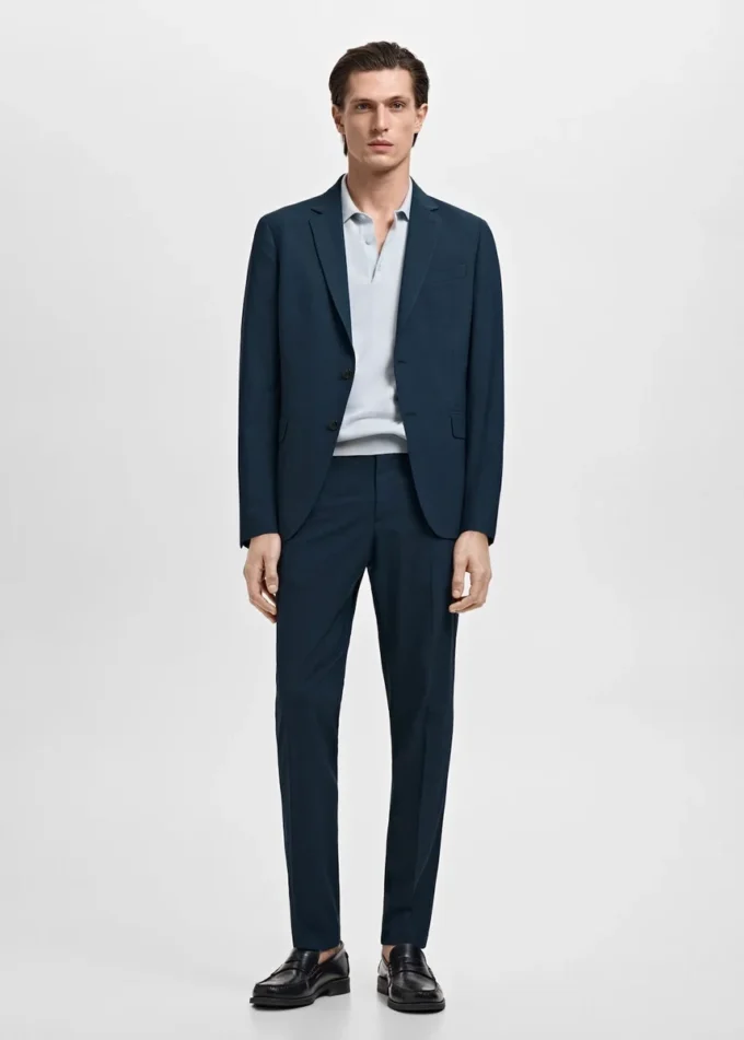 Pantalon de costume super slim-fit en tissu stretch Pantalon de costume super slim-fit en tissu stretch