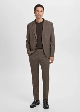 Pantalon de costume super slim-fit en tissu stretch Pantalon de costume super slim-fit en tissu stretch