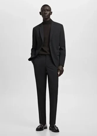 Pantalon de costume super slim-fit en tissu stretch