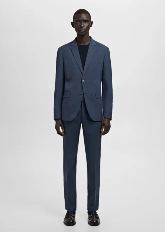Pantalon de costume super slim-fit en tissu stretch