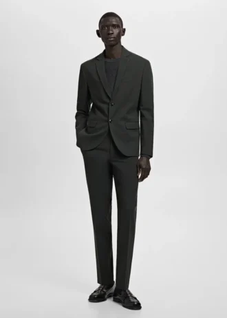 Pantalon de costume super slim-fit en tissu stretch