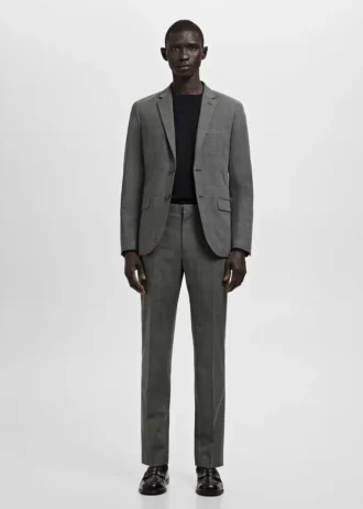 Pantalon de costume super slim-fit en tissu stretch