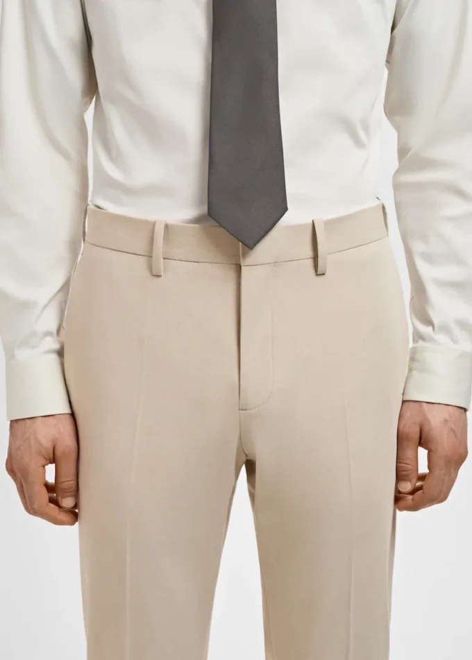 Pantalon de costume super slim-fit en tissu stretch Pantalon de costume super slim-fit en tissu stretch