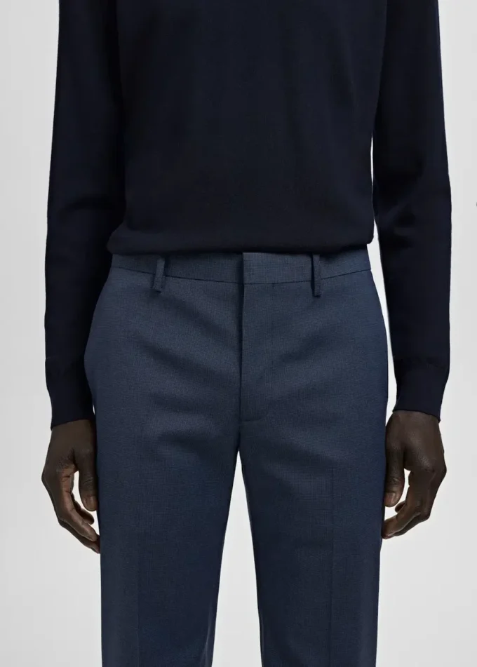 Pantalon de costume super slim-fit en tissu stretch